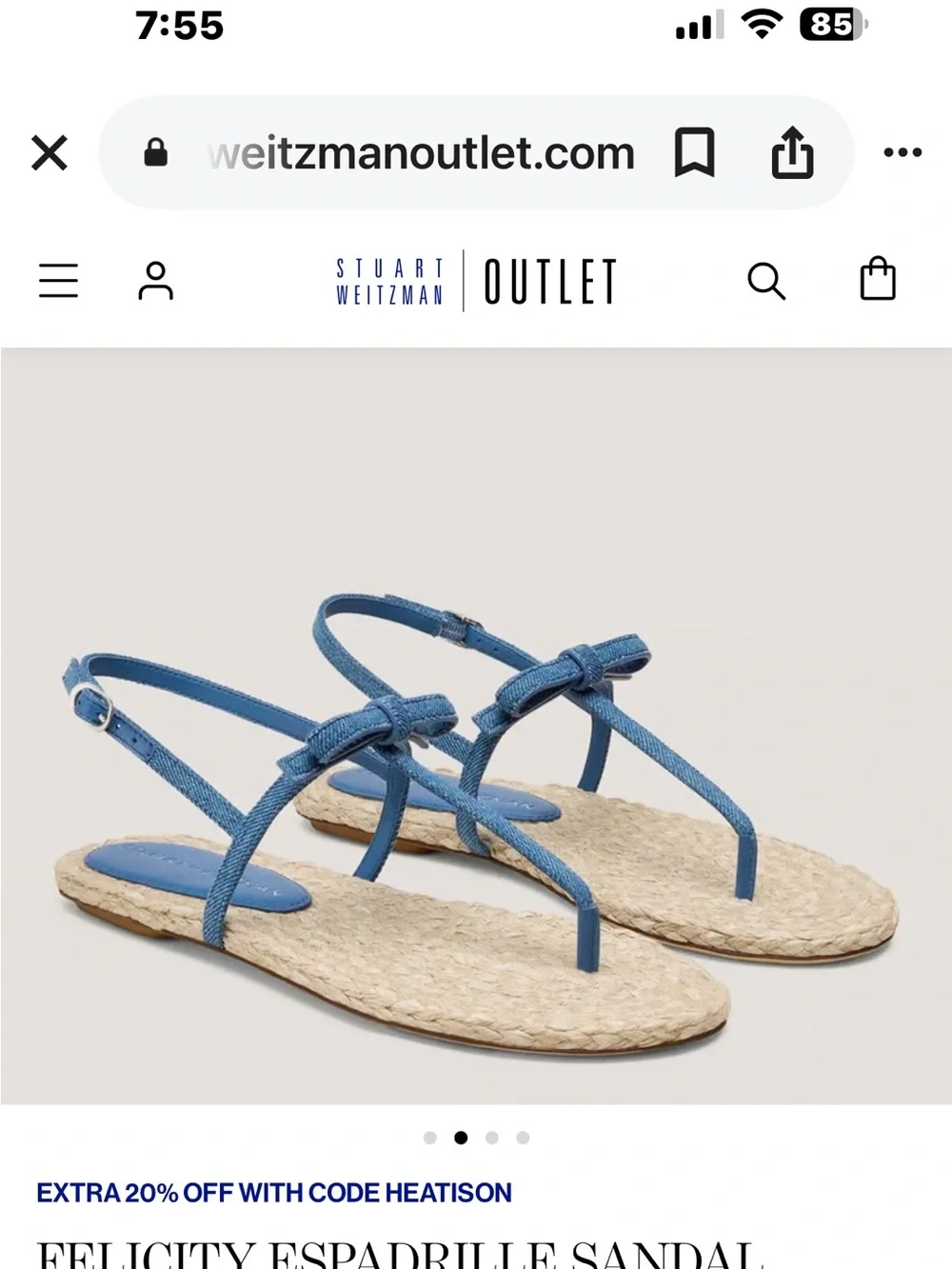 Stuart Weitzman felicity Espadrille Sandal